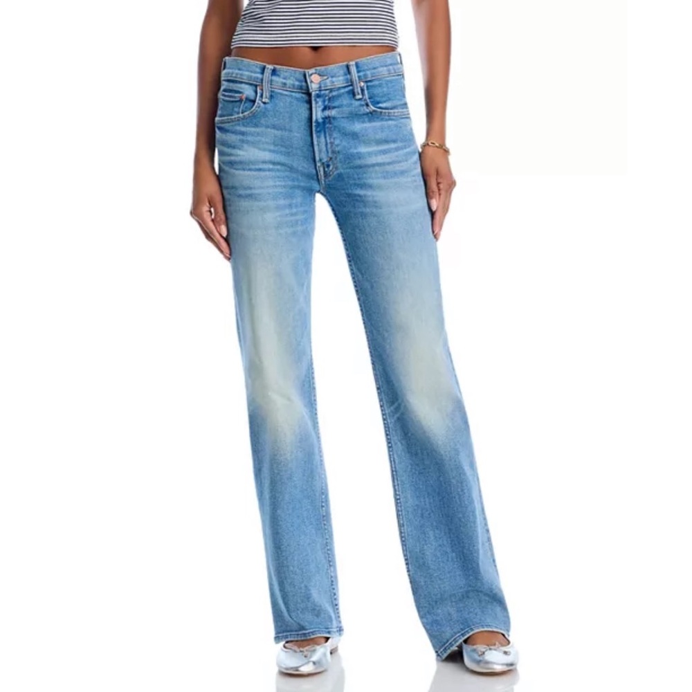 MOTHER The Bookie Sneak Women’s Straight Leg Jeans in Eye of the Tiger 🐅 Size 27